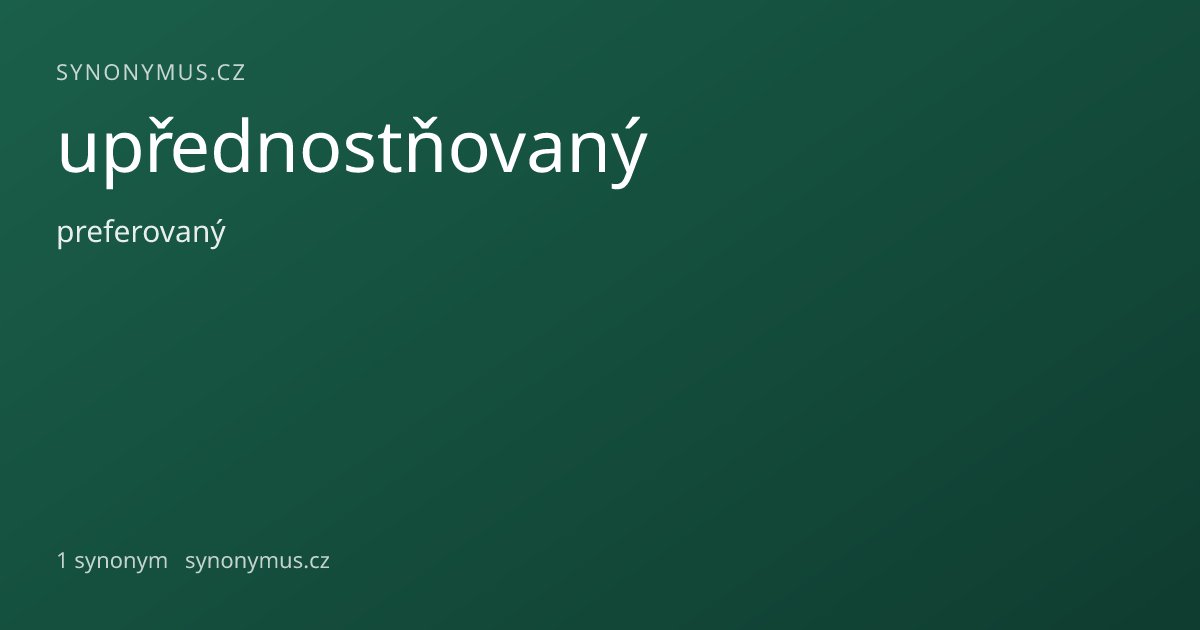 Náhled odkazu: upřednostňovaný