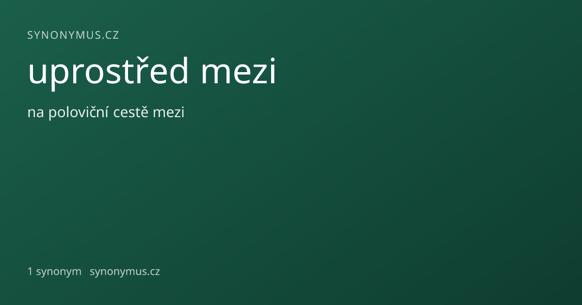 Náhled odkazu: uprostřed mezi