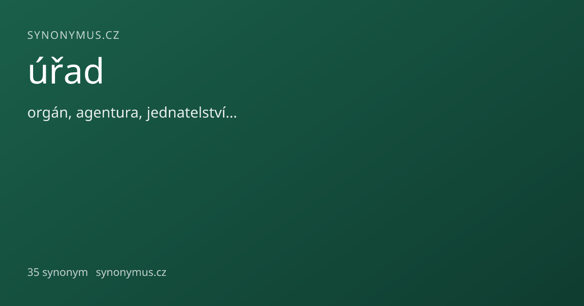 Náhled odkazu: úřad
