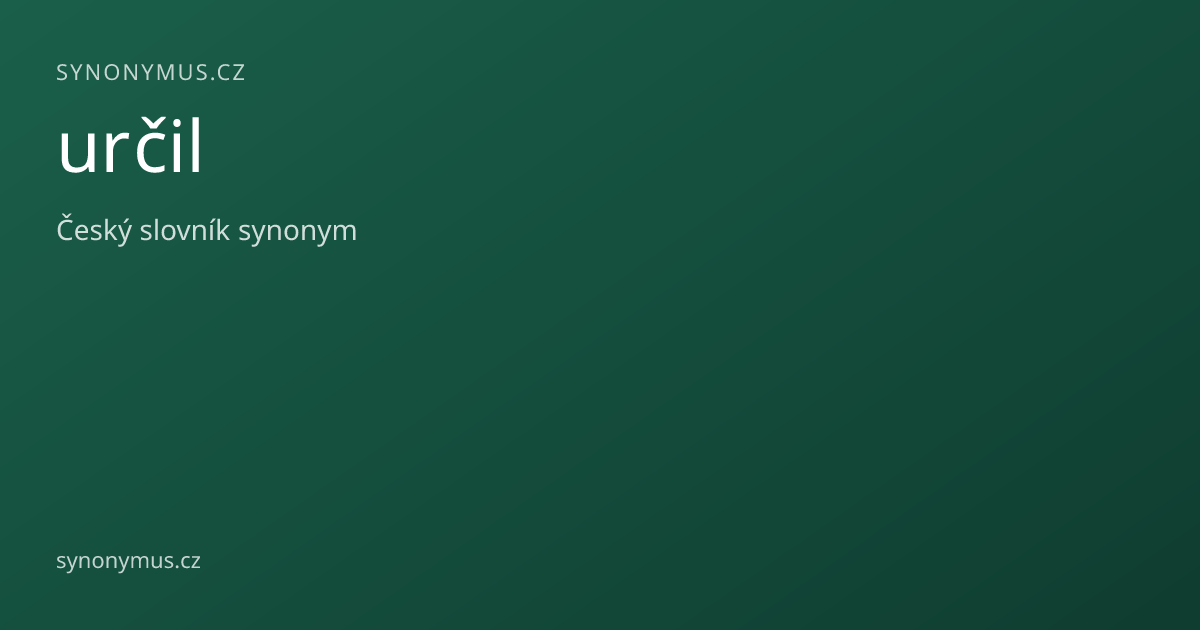 Náhled odkazu: určil