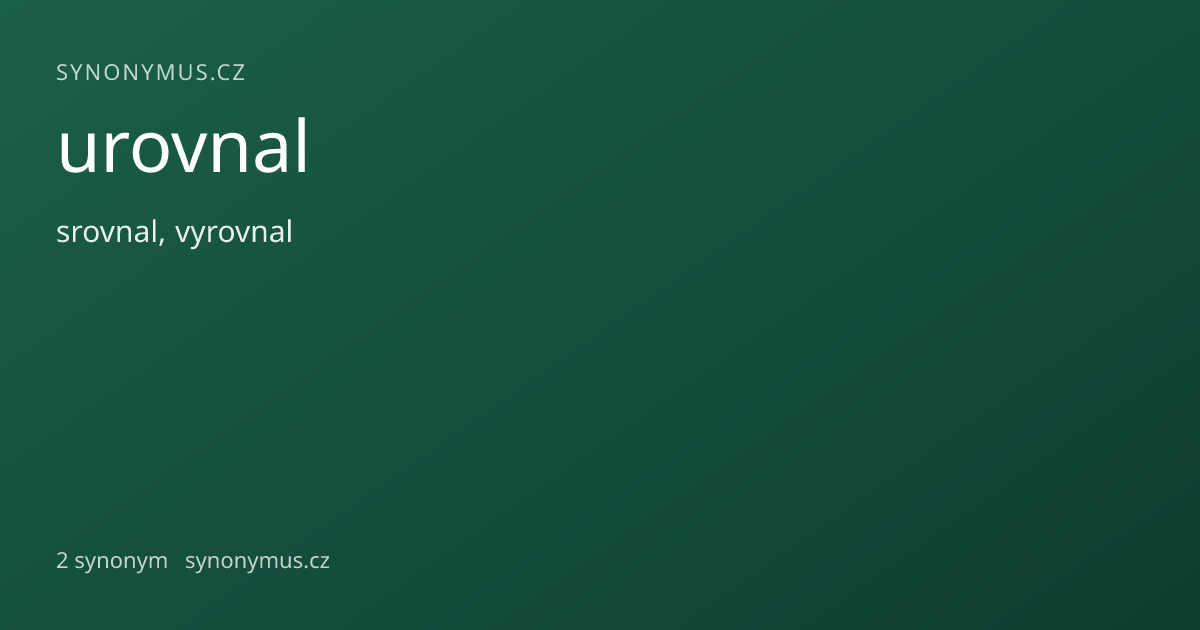 Náhled odkazu: urovnal