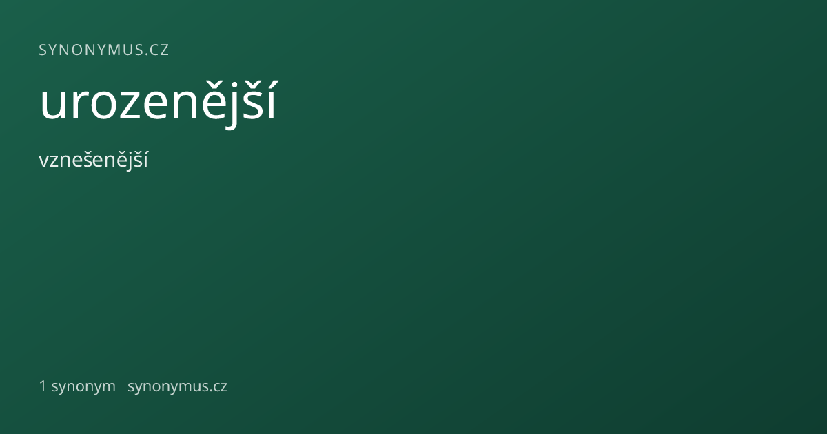 Náhled odkazu: urozenější