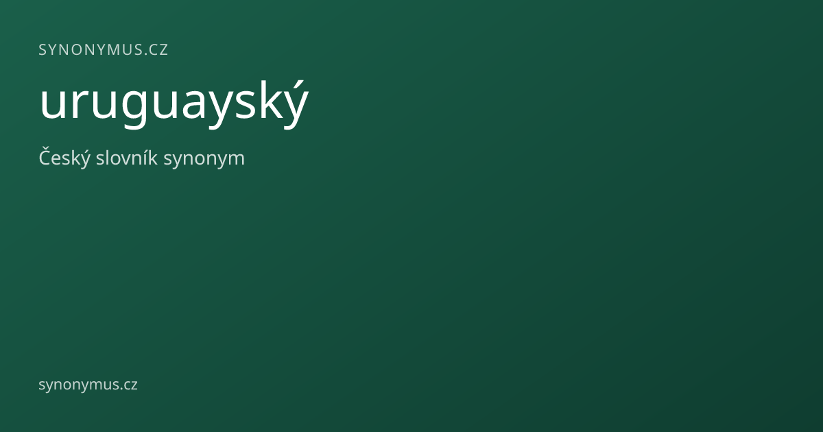 Náhled odkazu: uruguayský