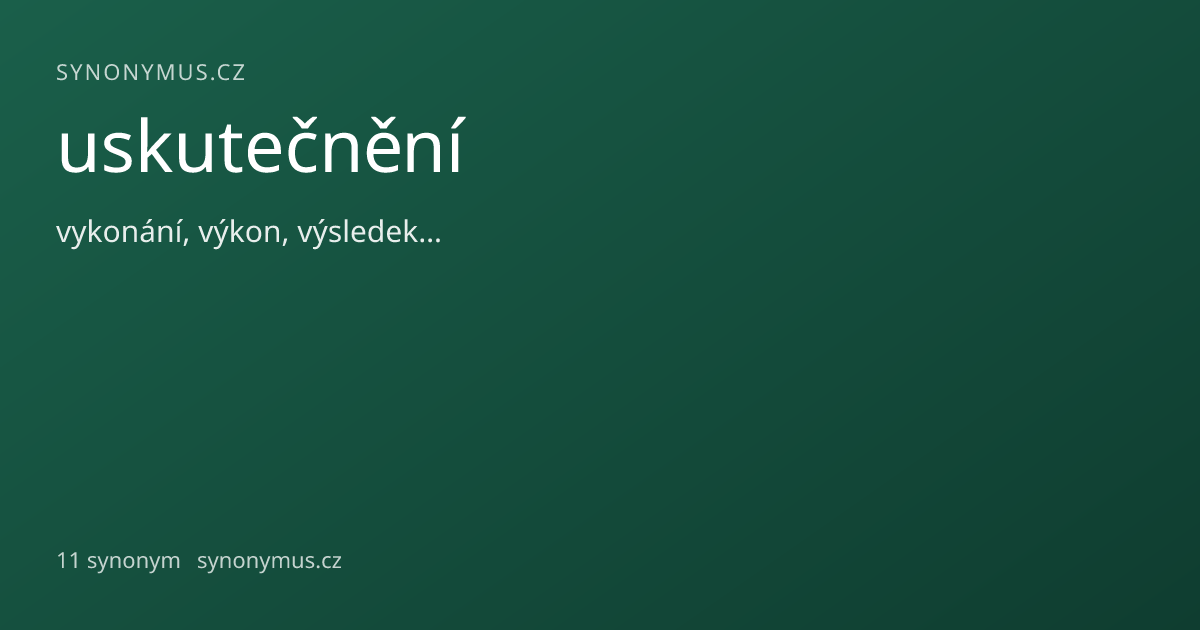 Náhled odkazu: uskutečnění