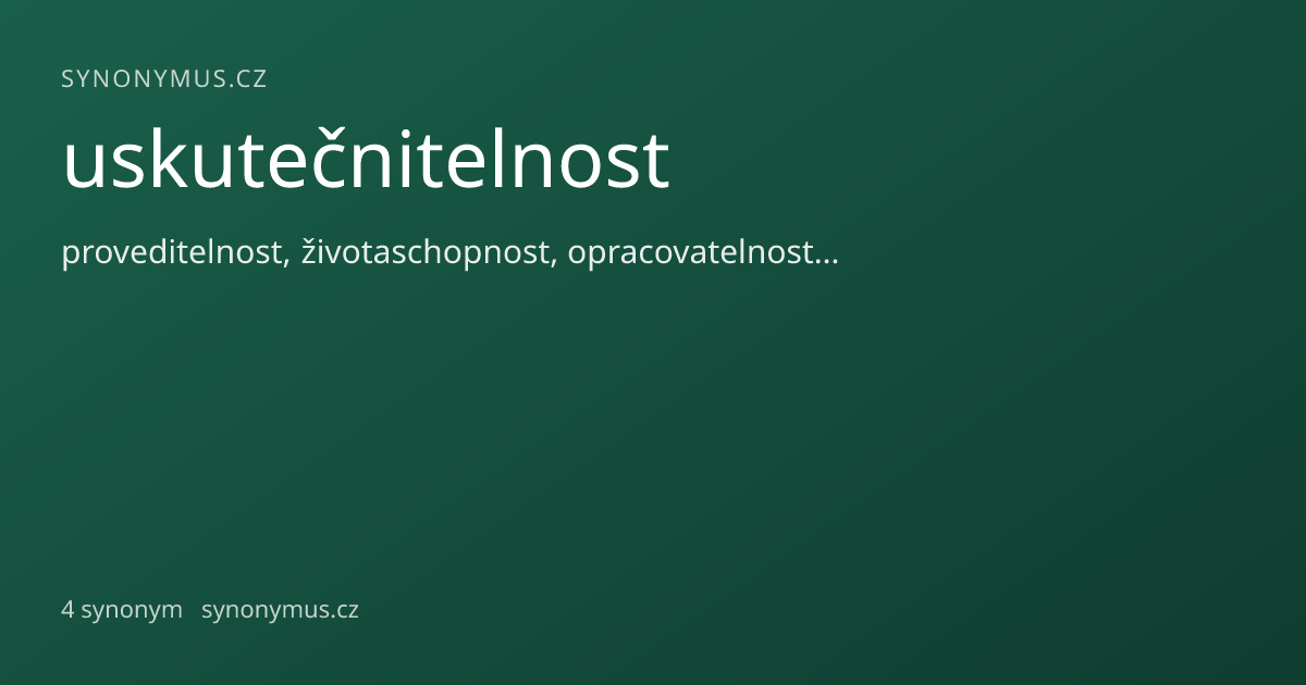 Náhled odkazu: uskutečnitelnost