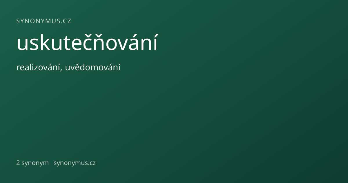 Náhled odkazu: uskutečňování