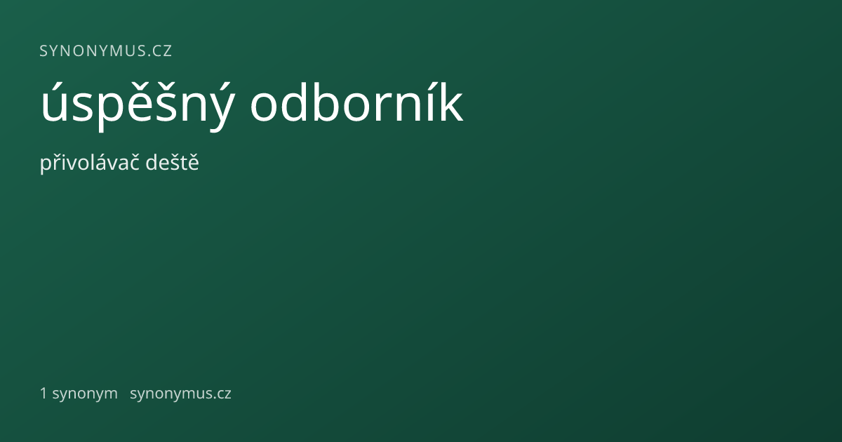 Náhled odkazu: úspěšný odborník