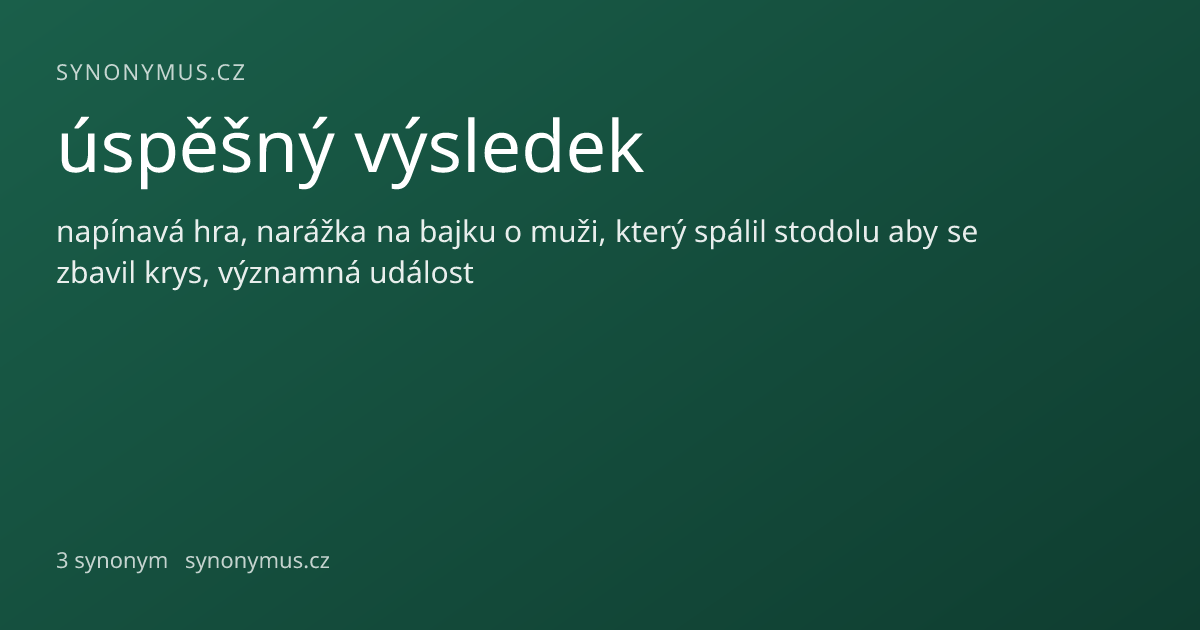 Náhled odkazu: úspěšný výsledek