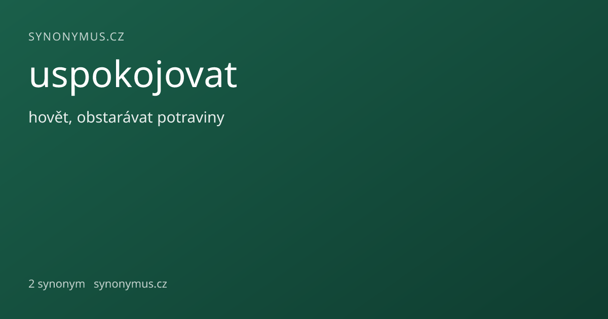 Náhled odkazu: uspokojovat