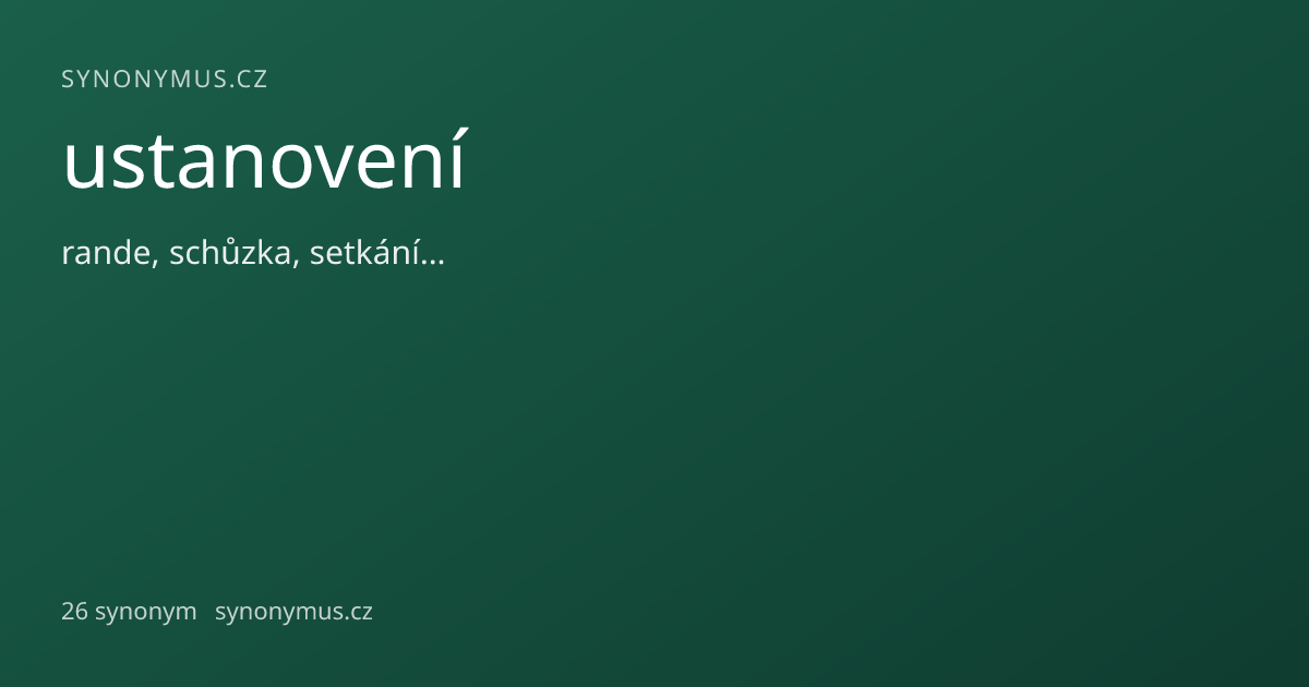 Náhled odkazu: ustanovení