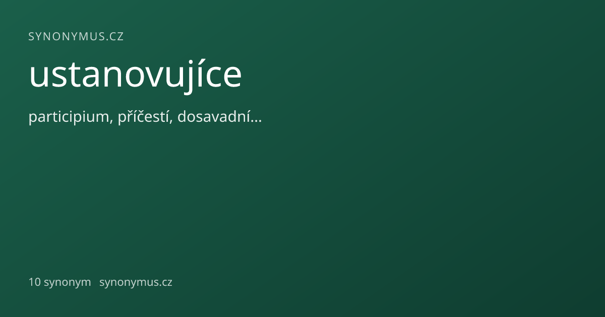 Náhled odkazu: ustanovujíce