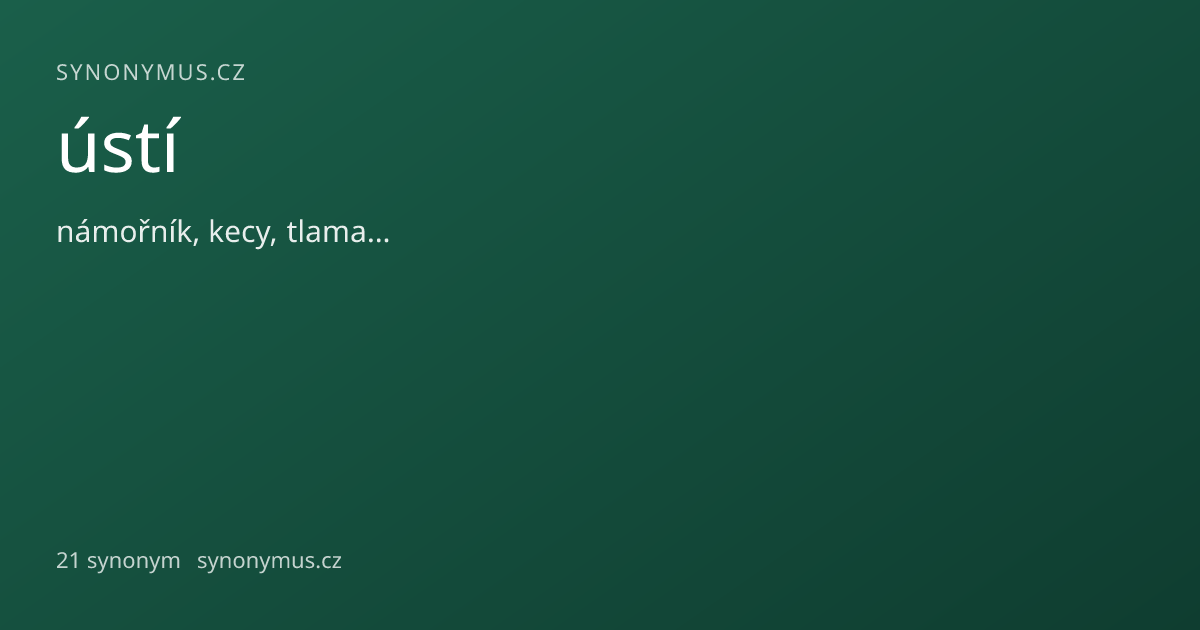 Náhled odkazu: ústí