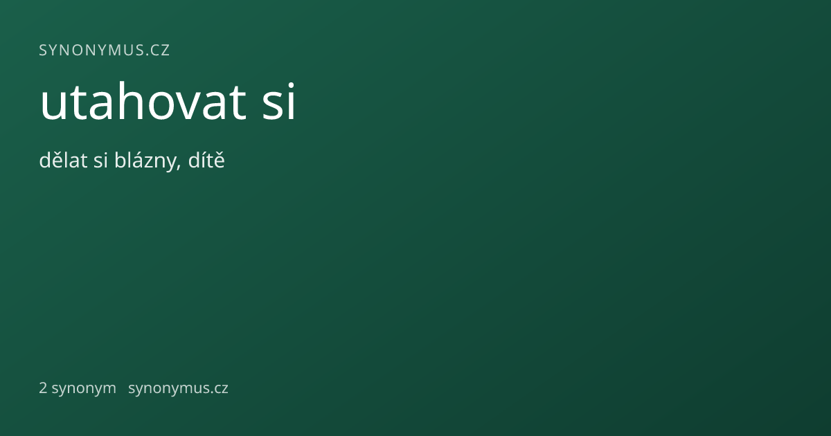 Náhled odkazu: utahovat si