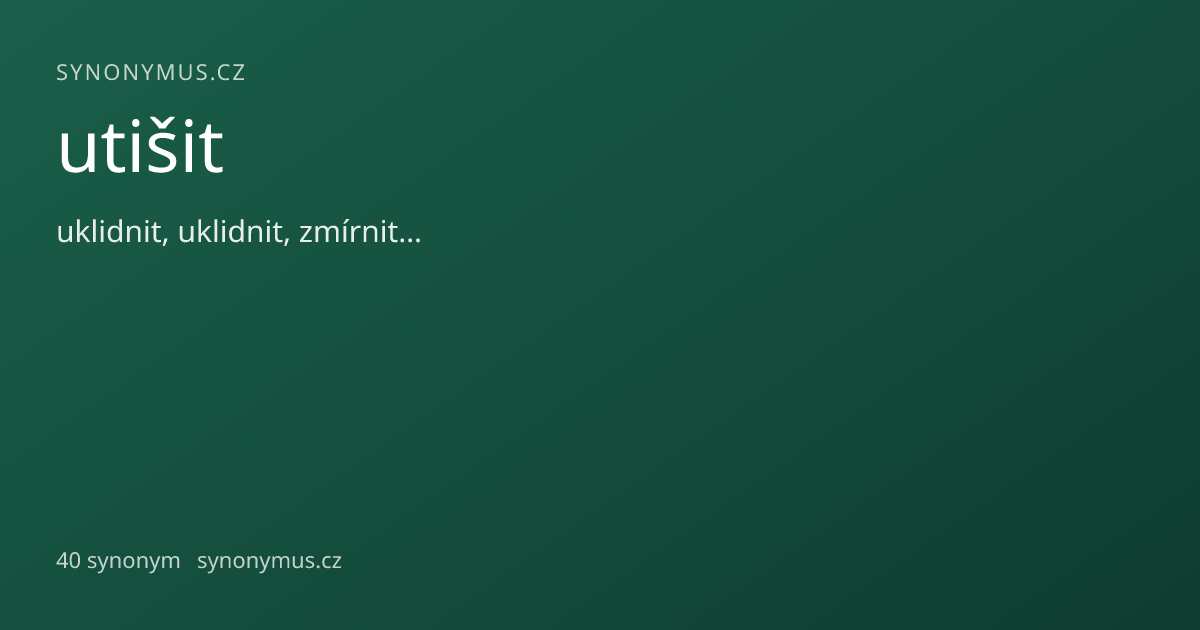Náhled odkazu: utišit