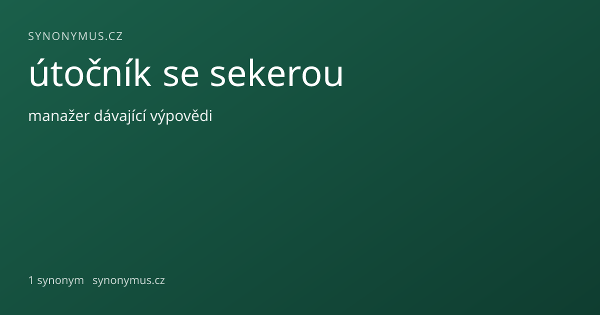 Náhled odkazu: útočník se sekerou