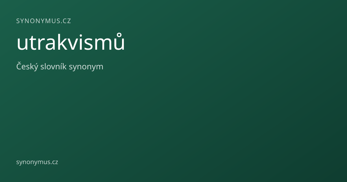 Náhled odkazu: utrakvismů
