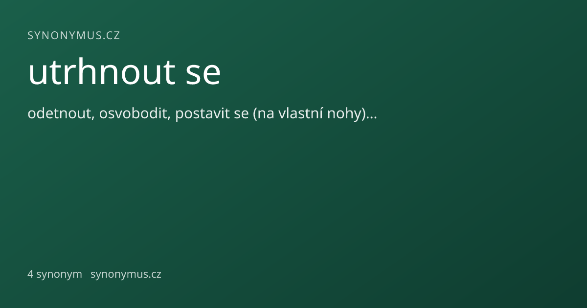 Náhled odkazu: utrhnout se