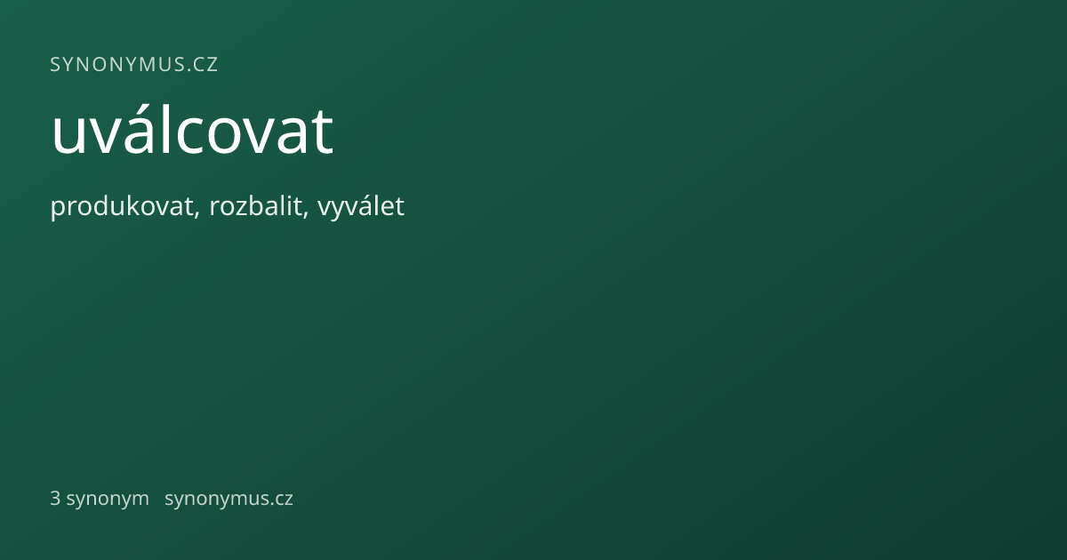 Náhled odkazu: uválcovat