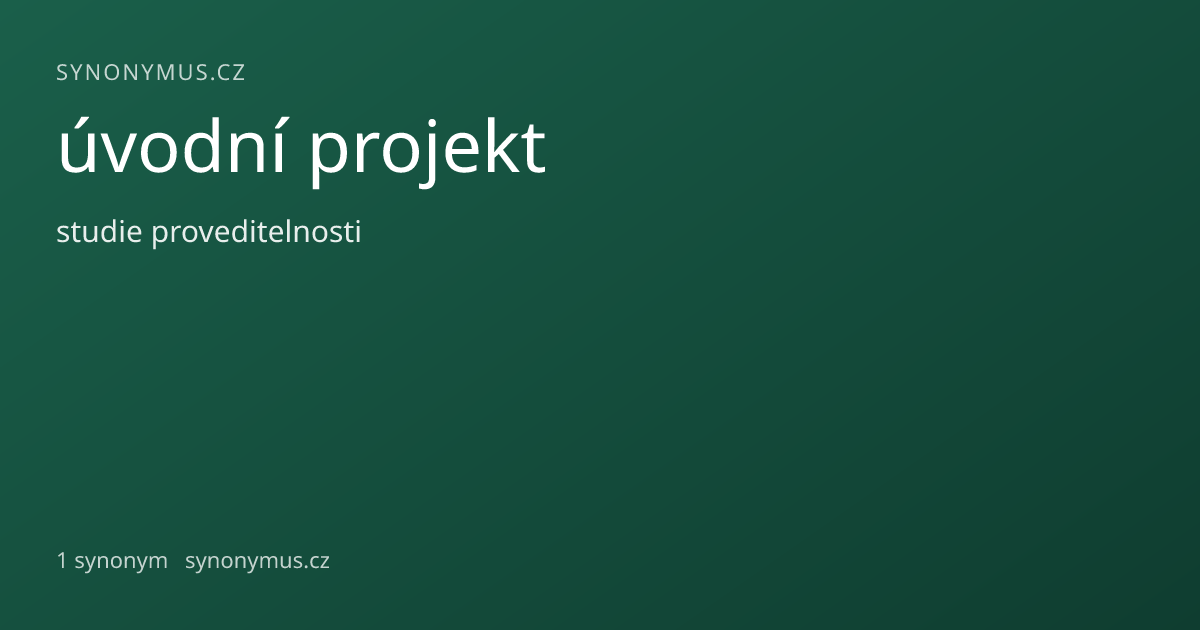 Náhled odkazu: úvodní projekt