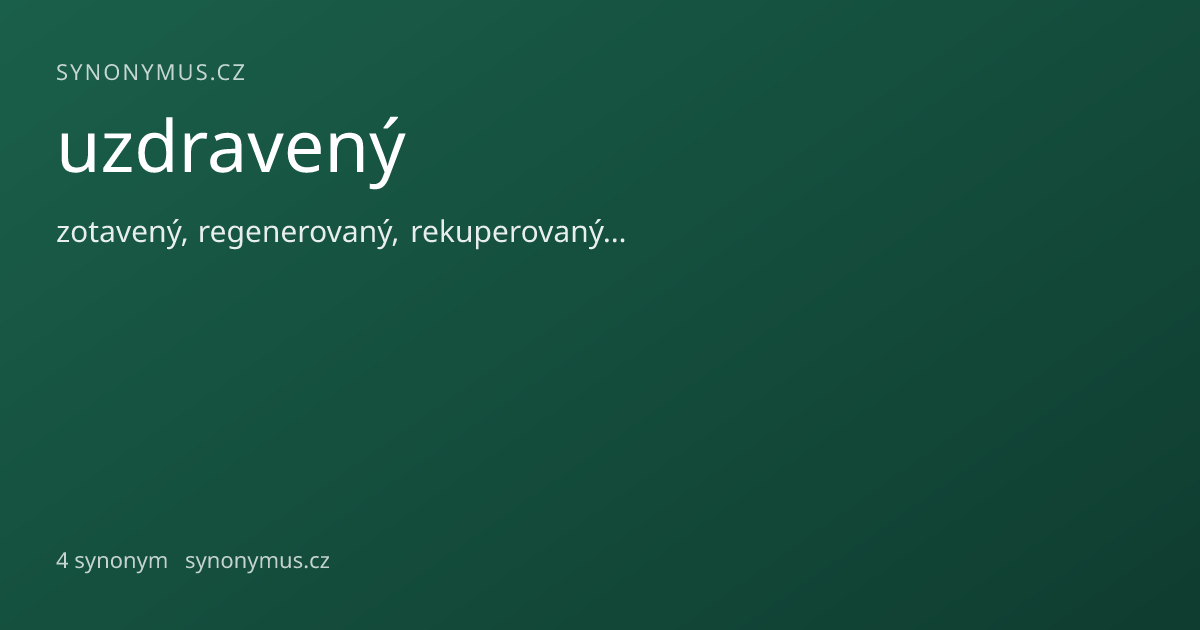 Náhled odkazu: uzdravený