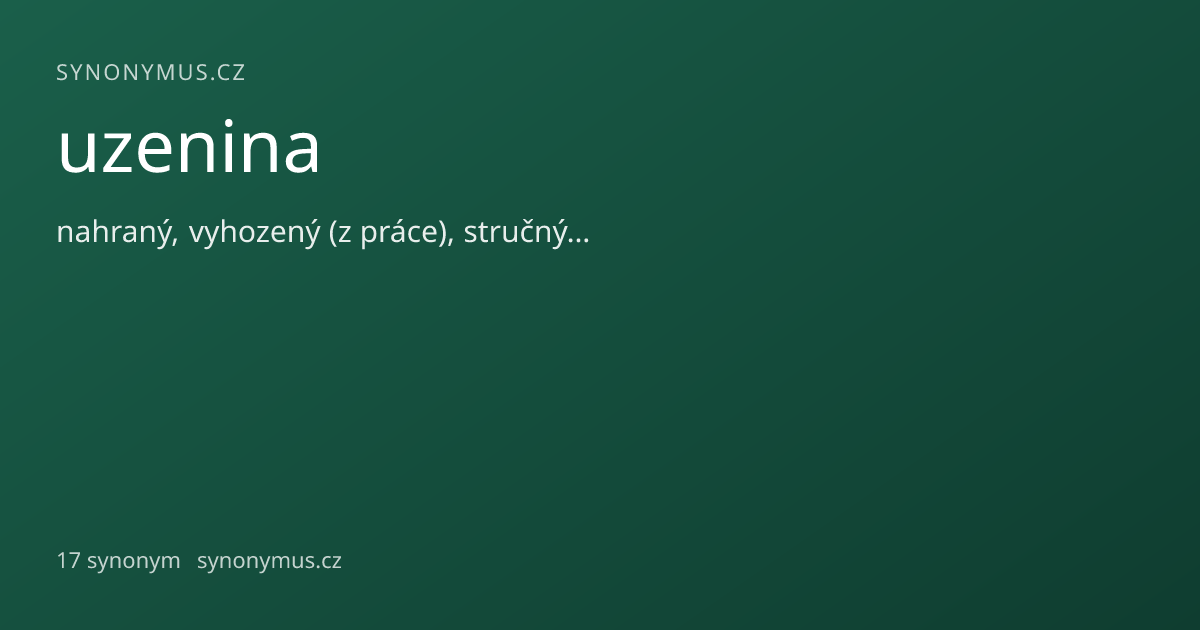 Náhled odkazu: uzenina