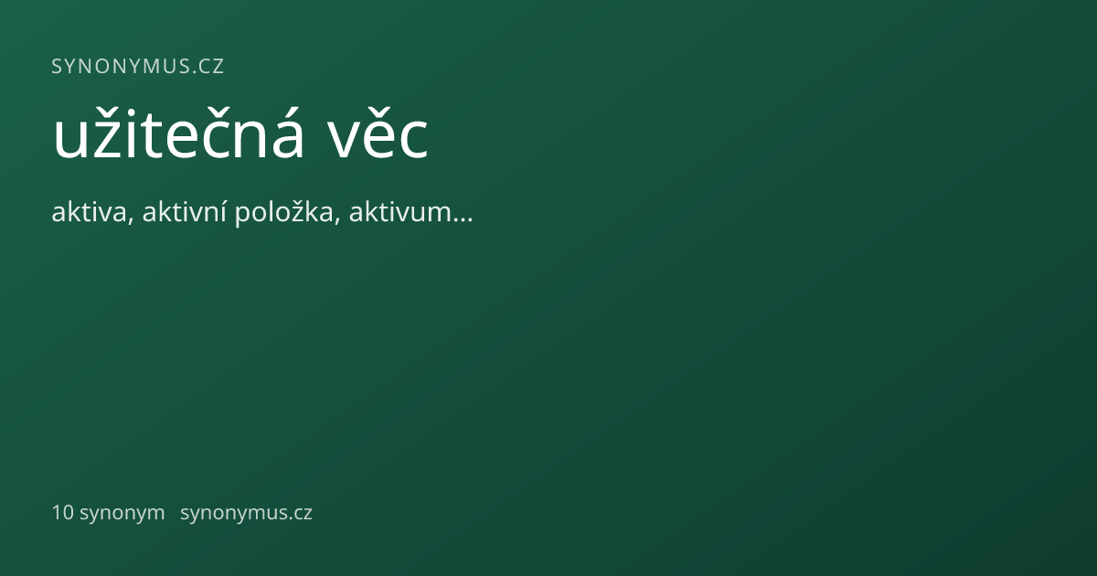 Náhled odkazu: užitečná věc
