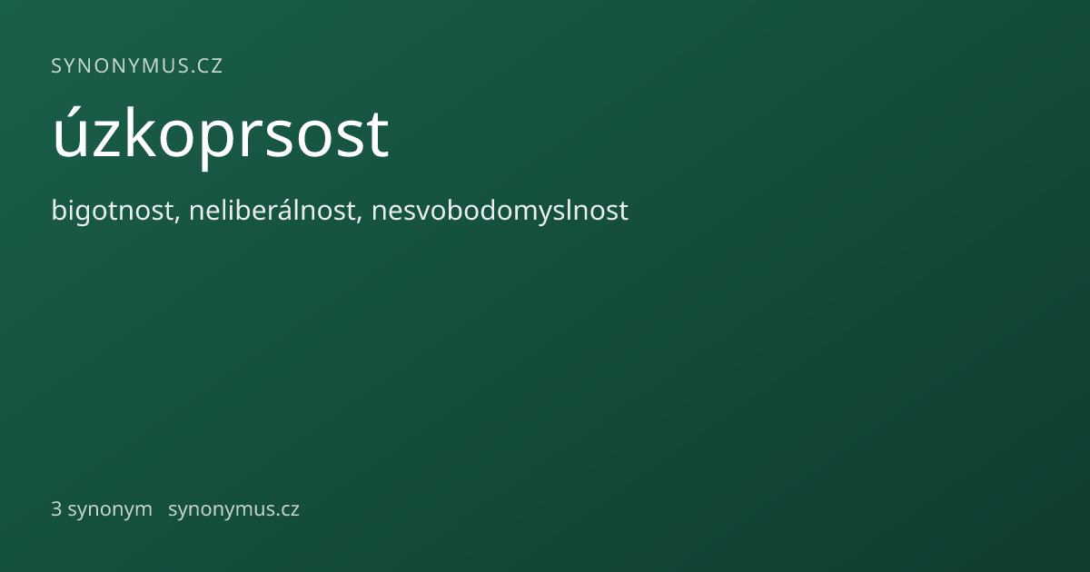 Náhled odkazu: úzkoprsost