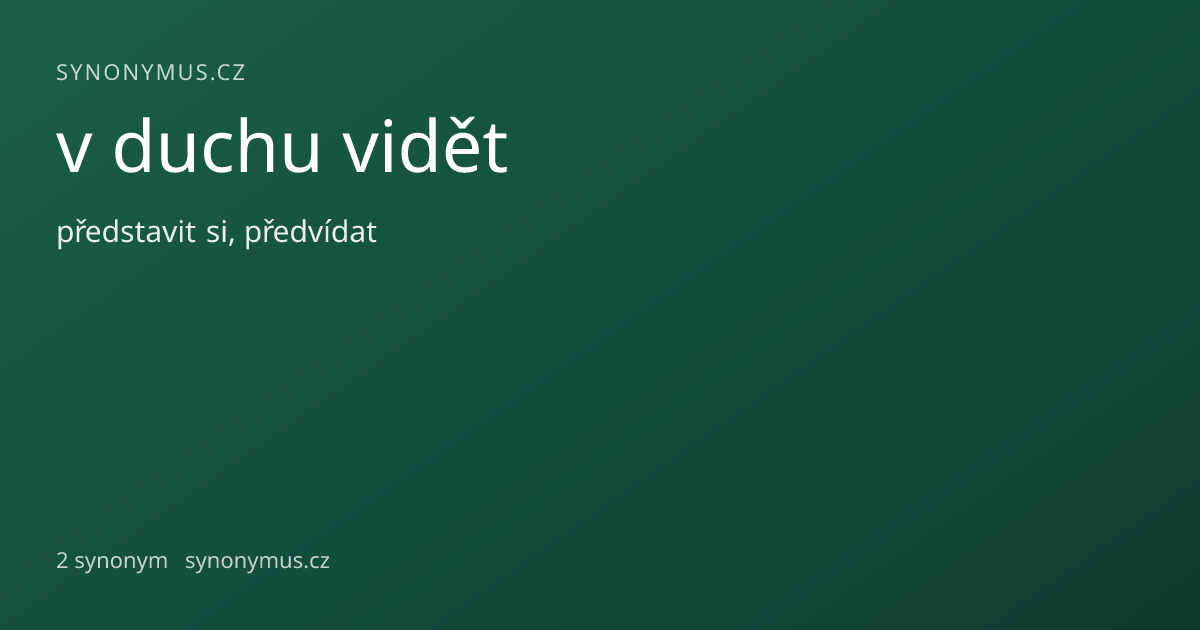 Náhled odkazu: v duchu vidět