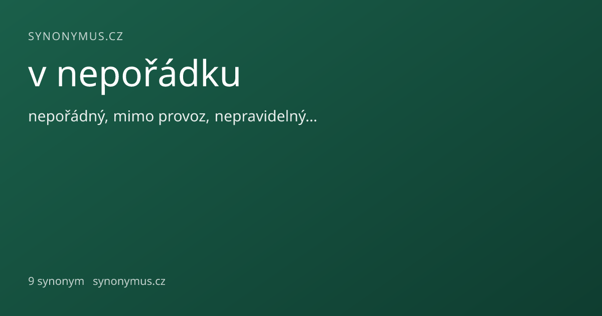 Náhled odkazu: v nepořádku
