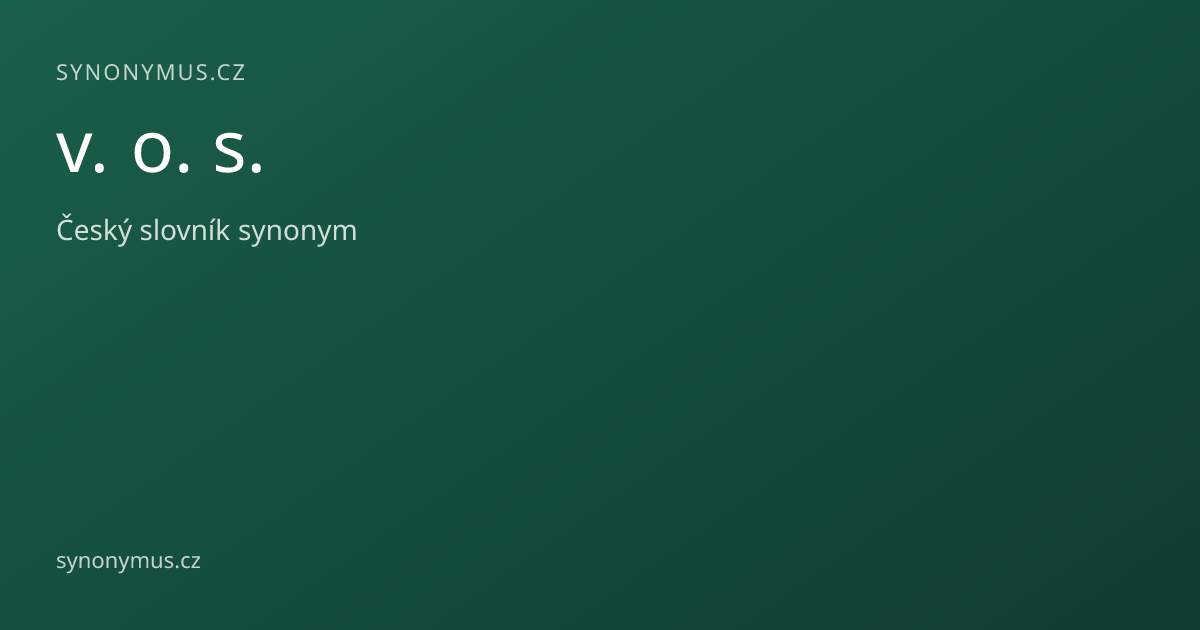 Náhled odkazu: v. o. s.
