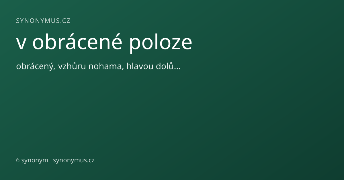 Náhled odkazu: v obrácené poloze