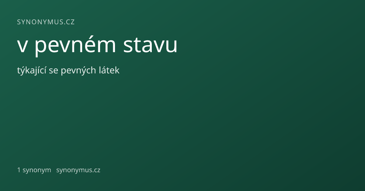 Náhled odkazu: v pevném stavu