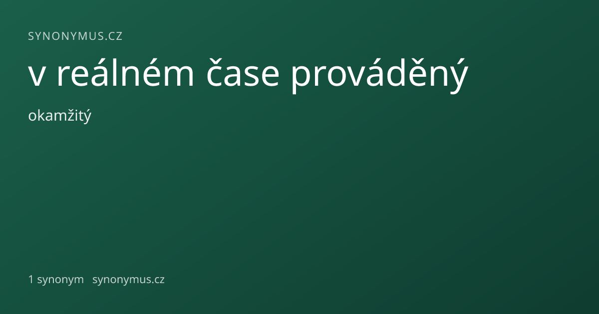Náhled odkazu: v reálném čase prováděný