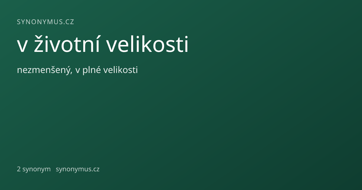 Náhled odkazu: v životní velikosti
