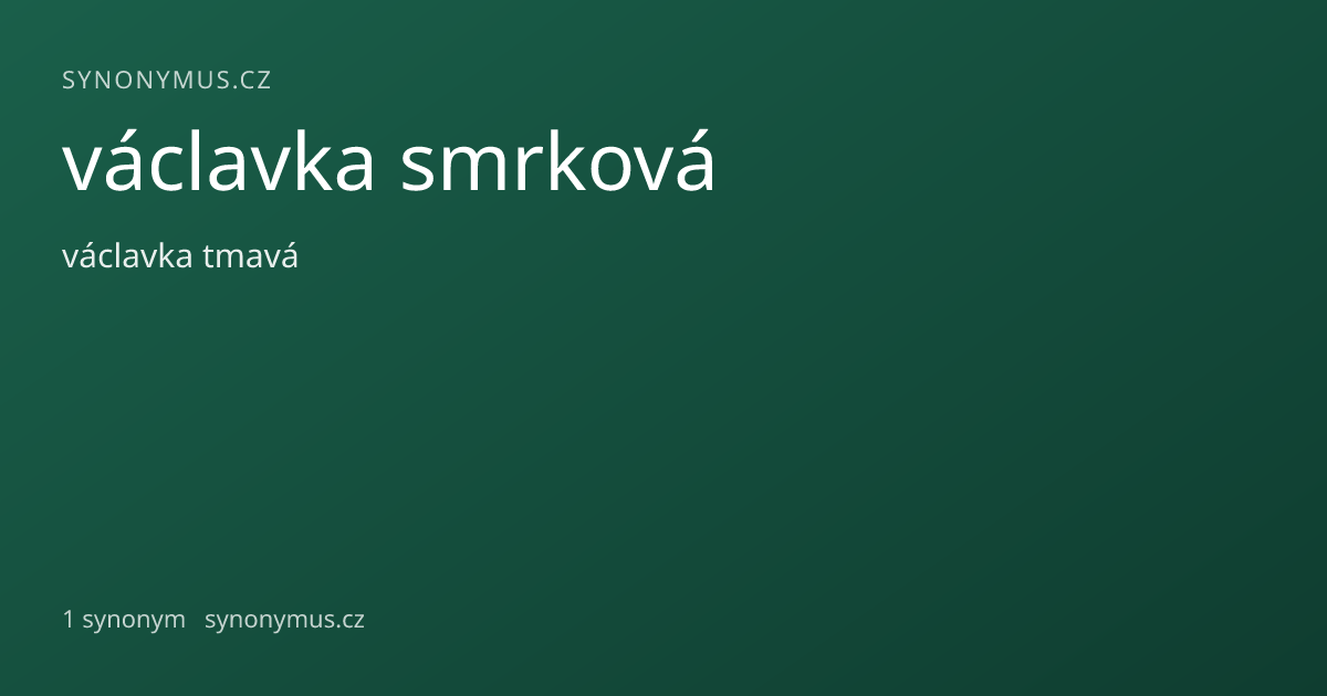 Náhled odkazu: václavka smrková