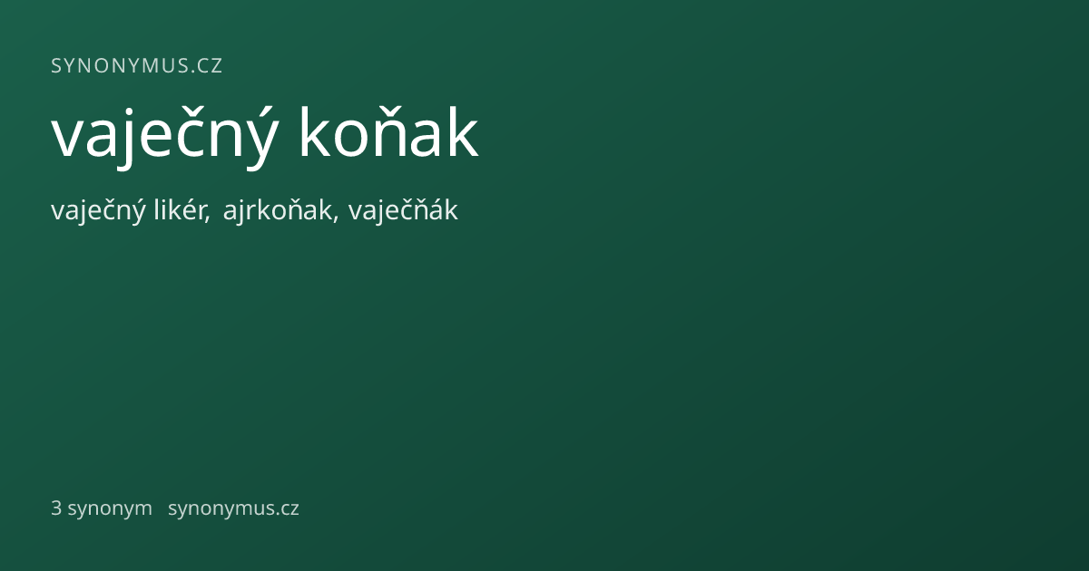 Náhled odkazu: vaječný koňak