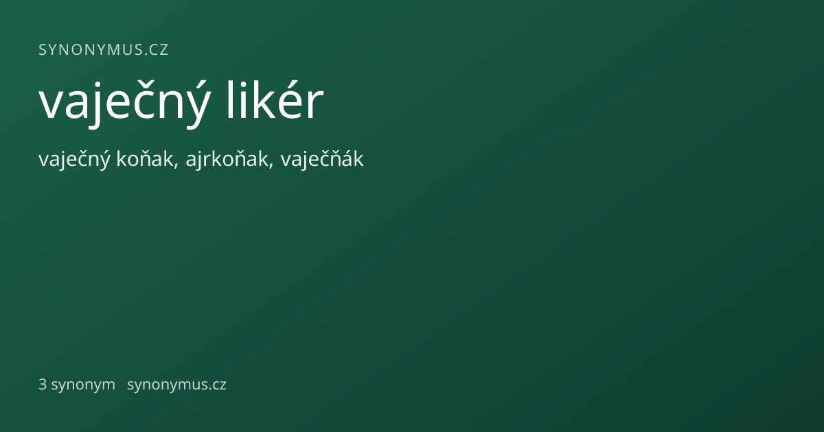 Náhled odkazu: vaječný likér