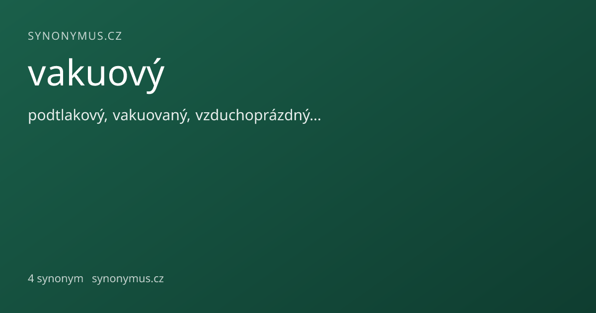 Náhled odkazu: vakuový