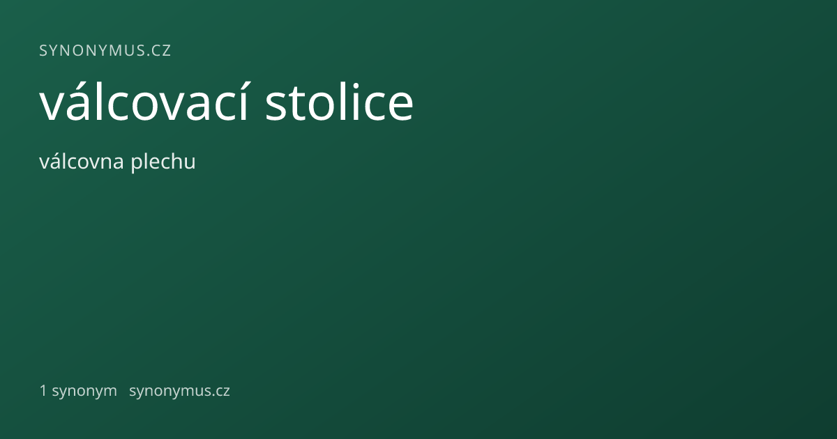 Náhled odkazu: válcovací stolice