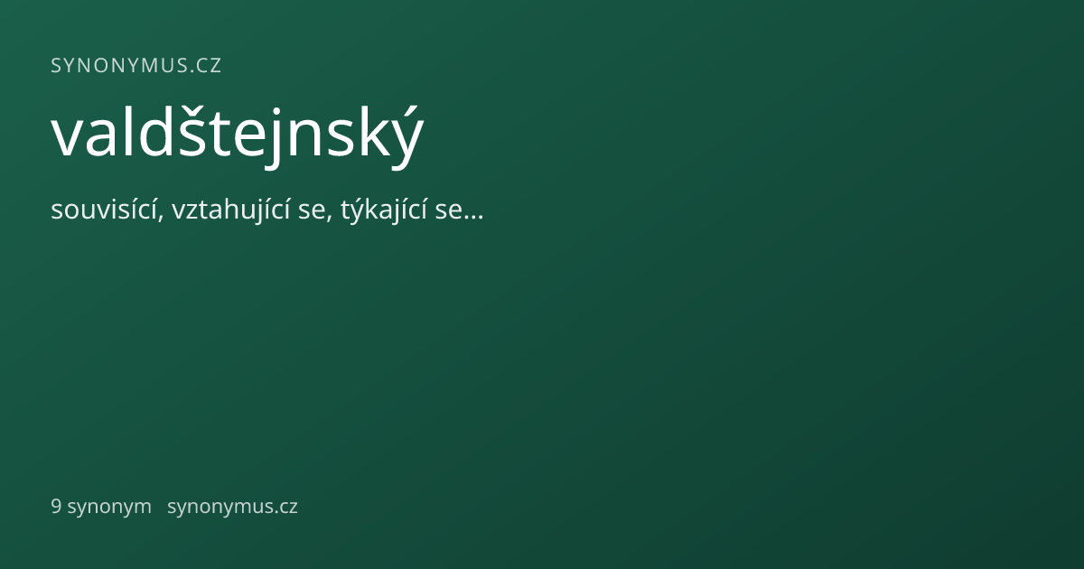 Náhled odkazu: valdštejnský