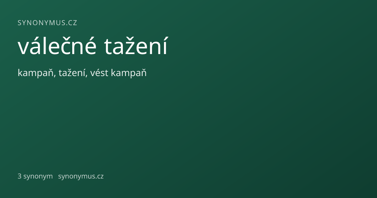 Náhled odkazu: válečné tažení