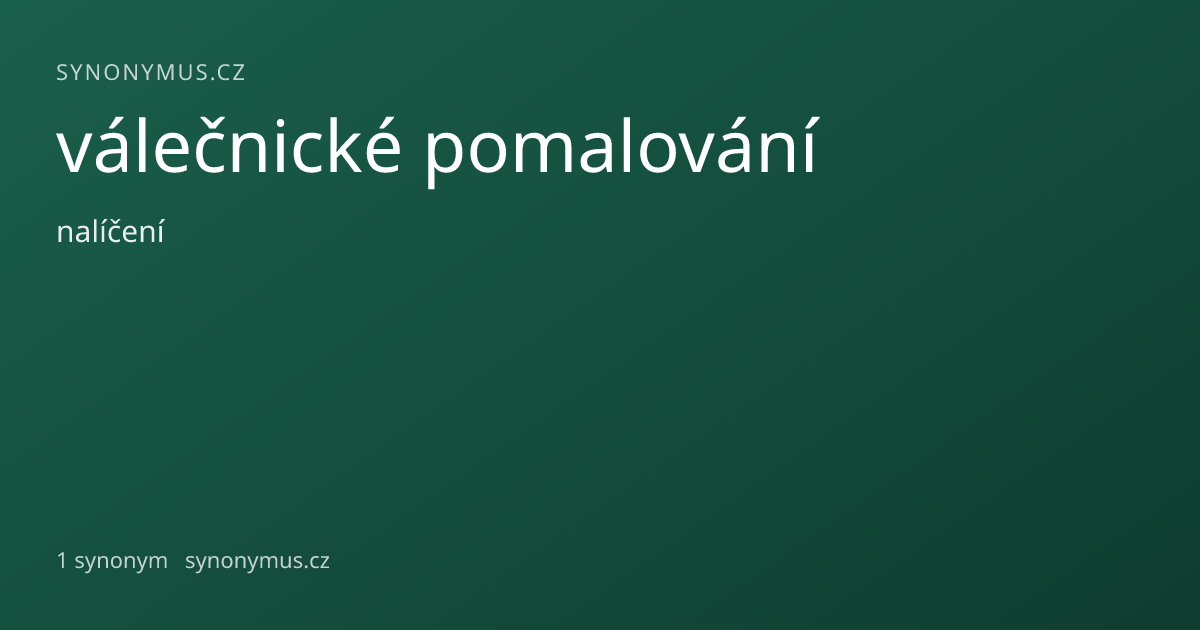 Náhled odkazu: válečnické pomalování