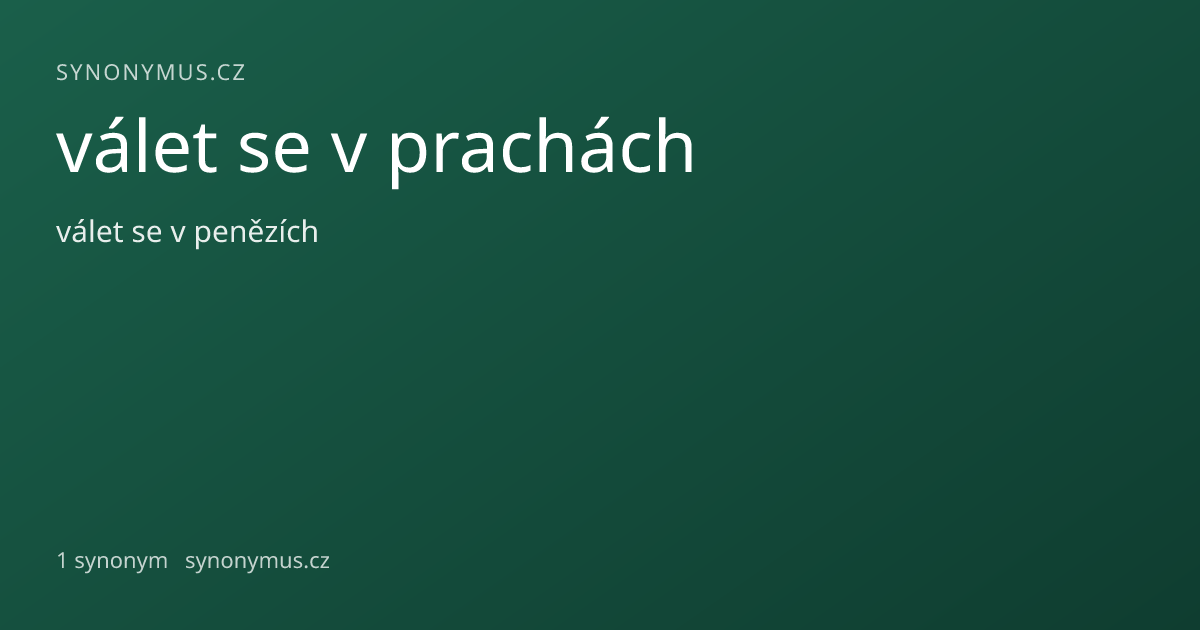 Náhled odkazu: válet se v prachách