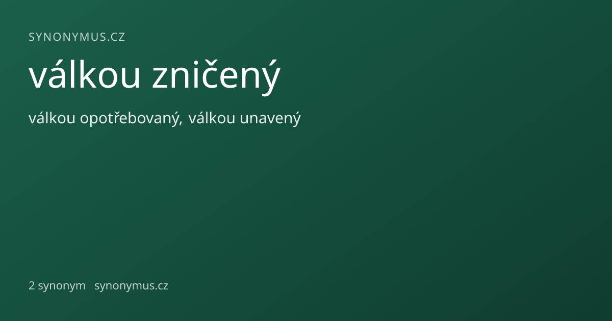 Náhled odkazu: válkou zničený