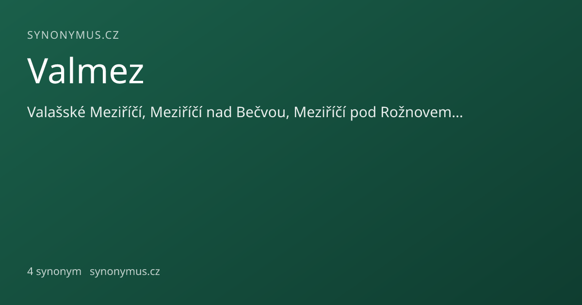 Náhled odkazu: Valmez