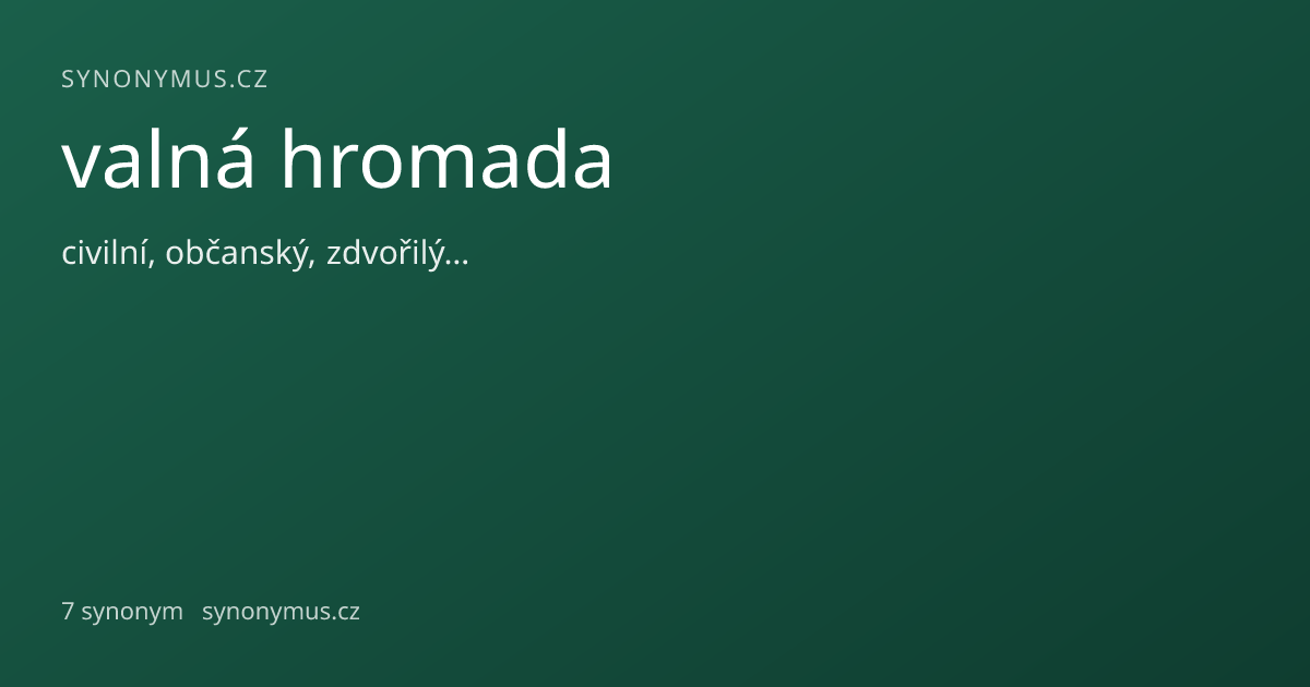 Náhled odkazu: valná hromada