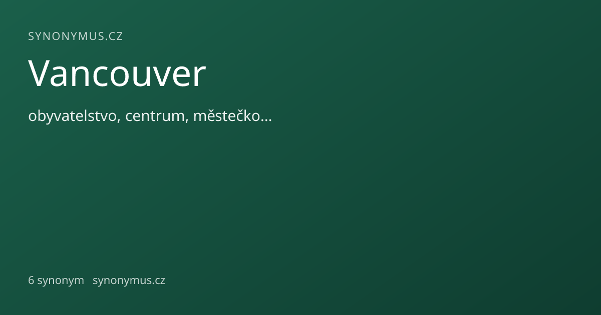 Náhled odkazu: Vancouver