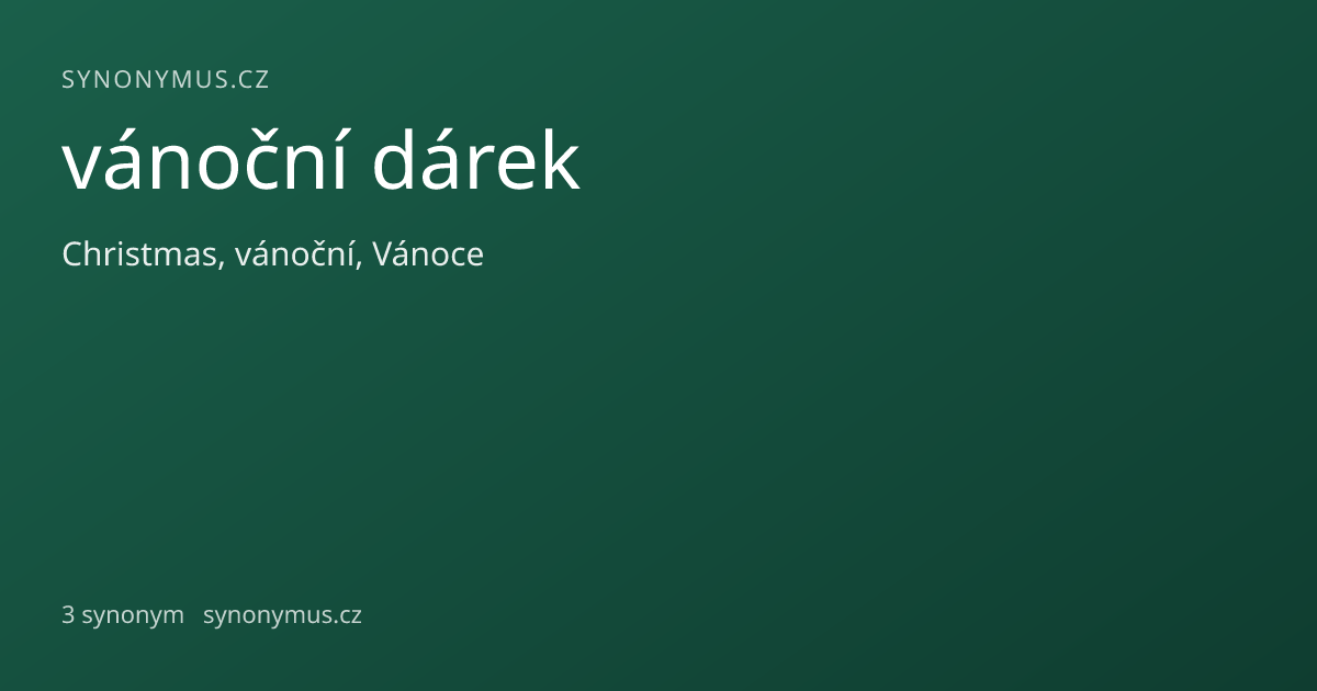 Náhled odkazu: vánoční dárek