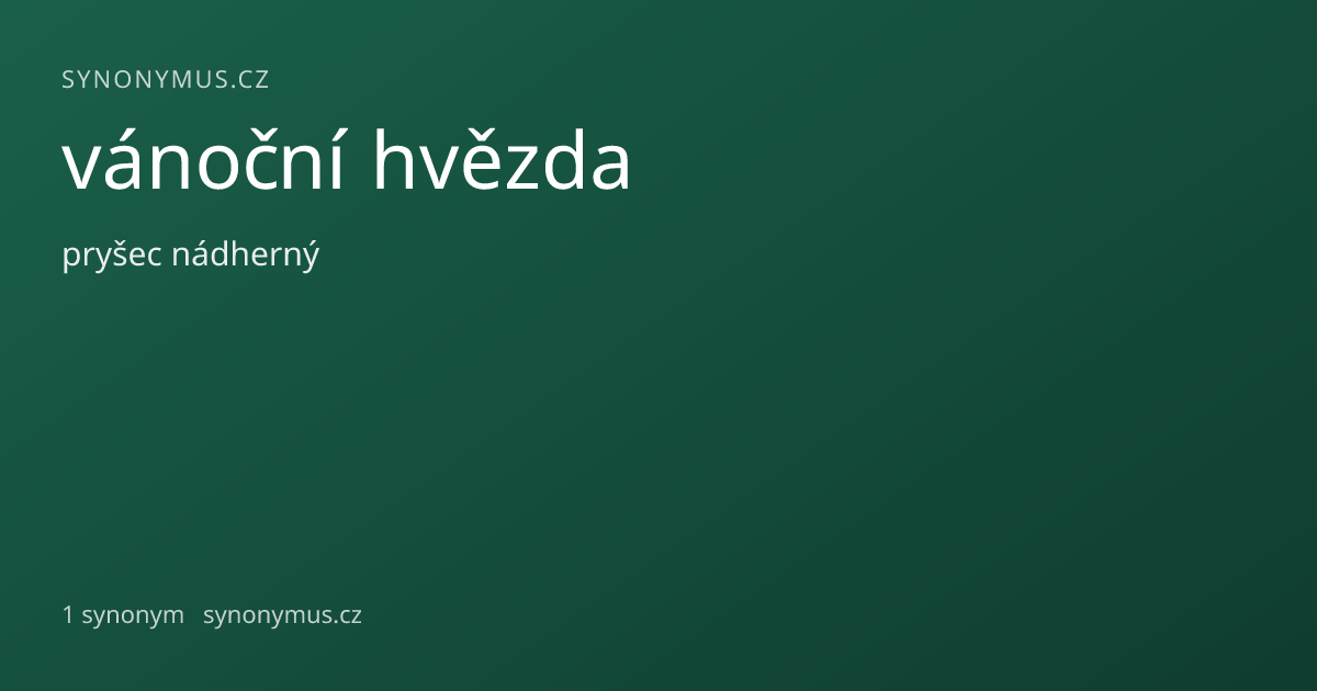 Náhled odkazu: vánoční hvězda