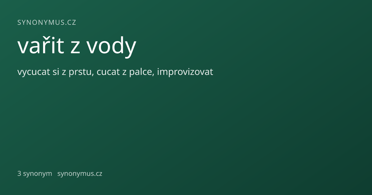 Náhled odkazu: vařit z vody